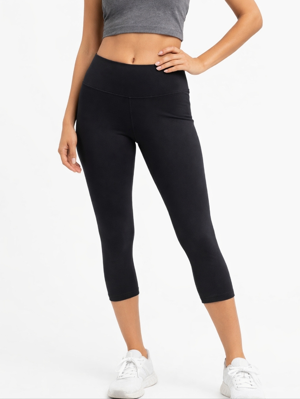 Lululemon Black Cropped Leggings Size 10